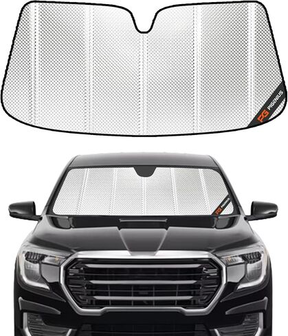 Windshield Sun Shade for GMC Terrain 2018-2024. Reflective Aluminum Film Front Window Sunshade - BLAZBLOCK in Saudi Arabia