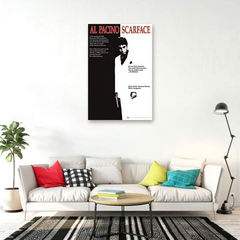 Scarface - Movie Poster Print (النمط العادي - Al Pacino هو Tony Montana) (الحجم: 24 "× 36") (غير مؤلف) in Kuwait