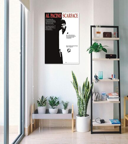 Scarface - Movie Poster Print (النمط العادي - Al Pacino هو Tony Montana) (الحجم: 24 "× 36") (غير مؤلف) in Kuwait