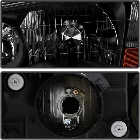 Acanii - لـ [HID Xenon Model] 2002-2003 Acura TL المصابيح الأمامية السوداء المصابيح الأمامية بديل زوج السائق + جانب الركاب in Saudi Arabia