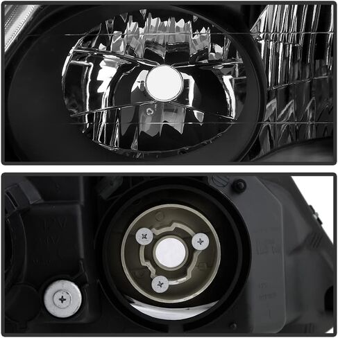 Acanii - لـ [HID Xenon Model] 2002-2003 Acura TL المصابيح الأمامية السوداء المصابيح الأمامية بديل زوج السائق + جانب الركاب in Saudi Arabia