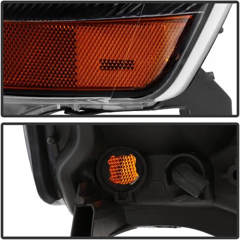 Acanii - لـ [HID Xenon Model] 2002-2003 Acura TL المصابيح الأمامية السوداء المصابيح الأمامية بديل زوج السائق + جانب الركاب in Saudi Arabia