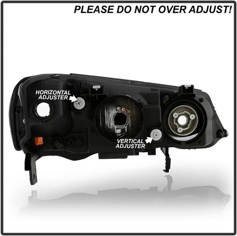 Acanii - لـ [HID Xenon Model] 2002-2003 Acura TL المصابيح الأمامية السوداء المصابيح الأمامية بديل زوج السائق + جانب الركاب in Saudi Arabia