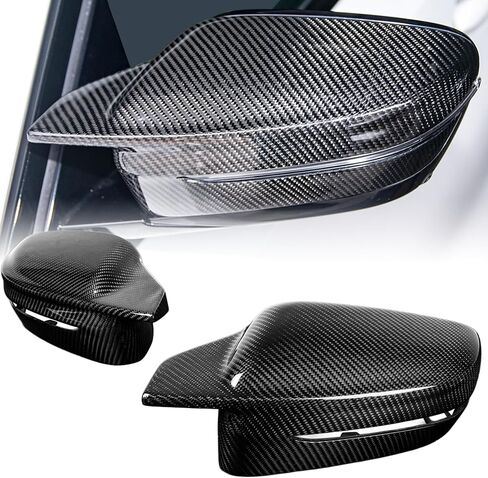غطاء مرآة جانبية من ألياف الكربون الجافة من AeroBon Prepreg متوافق مع أغطية مرايا 2022-2024 BMW G42 M240i، G20 M340i، G26 M440i، i4 M50 (نمط إضافي) in Kuwait