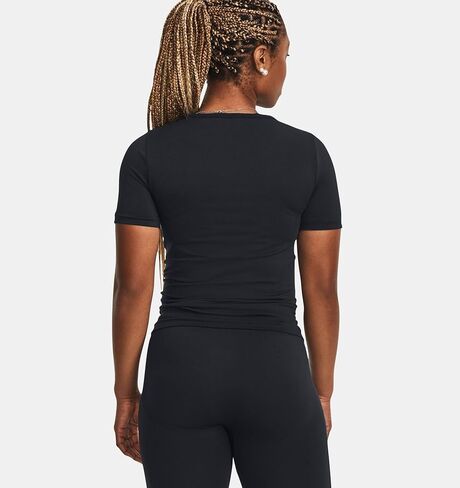 Under Armour 1379149-1-LG Women's UA Train Seamless Short Sleeve Black LG in Saudi Arabia