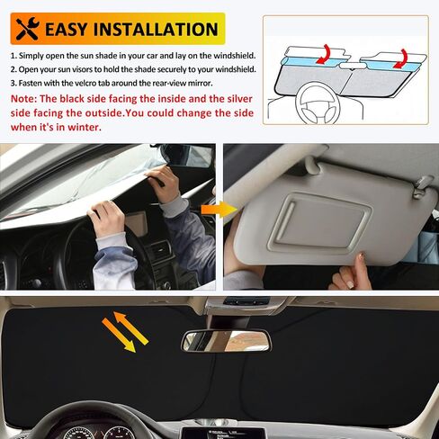 D-Lumina Winshield Sun Shade for 2014-2018 BMW X5 ، حامي درع الشمس الأمامي القابل للطي الكتل الأشعة فوق البنفسجية ، النافذة Sunshade Sun Visor Interior Excalsions in Saudi Arabia