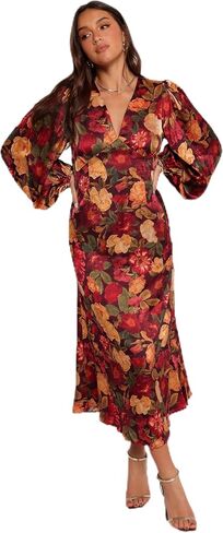 Petal & Pup Women's Zimmer Long Sleeve Maxi Dress in Saudi Arabia