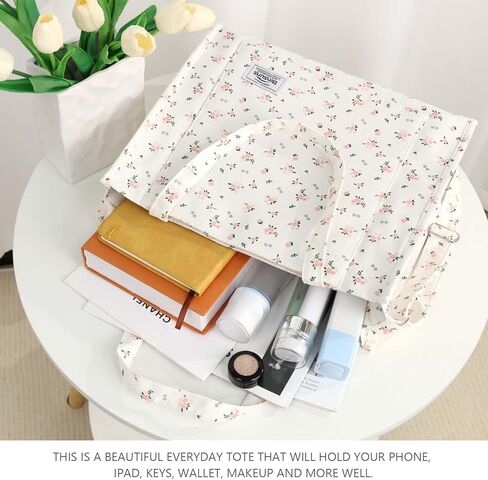 حقيبة حمل سروال قصير للنساء - حقيبة حقيبة كبيرة حقيبة يد جمالية حقيبة كروس - العمل المدرسي والسفر والتسوق الشاطئ (بيج) in Kuwait