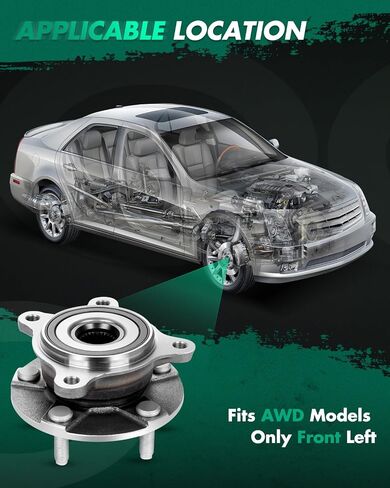SCITOO 1Pcs Wheel Hub Front Left Side for Lexus GS300,GS350,IS250,IS300,IS350,RC300,RC350 HA590140 513365 in Saudi Arabia
