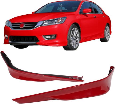 IKON MOTORSPORTS, Front Lip Splitters Compatible with 2013-2015 Honda Accord, HFP Style Unpainted Black Polypropylene Body Kit Spoiler, 2014 in Saudi Arabia