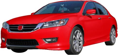 IKON MOTORSPORTS, Front Lip Splitters Compatible with 2013-2015 Honda Accord, HFP Style Unpainted Black Polypropylene Body Kit Spoiler, 2014 in Saudi Arabia