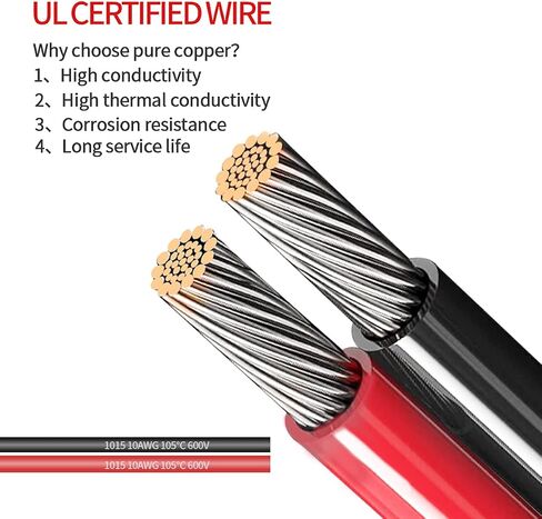 10AWG 2FT SAE 1 to 2 SAE Spliiter Extension Cable Quick Disconnect Connector with SAE Polarity Reverse Adaptors, for Automotive, Solar Panel RV Portale Power in Saudi Arabia