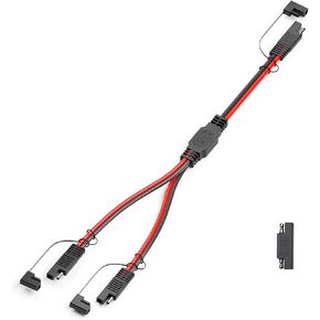 10AWG 2FT SAE 1 to 2 SAE Spliiter Extension Cable Quick Disconnect Connector with SAE Polarity Reverse Adaptors, for Automotive, Solar Panel RV Portale Power in Saudi Arabia