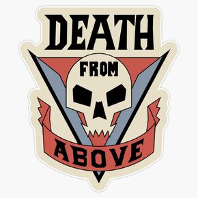 Starship Troopers - Death from Above Vinyl Waterproof Sticker Decal Car Laptop Wall Window Bumper Sticker 5" in Saudi Arabia