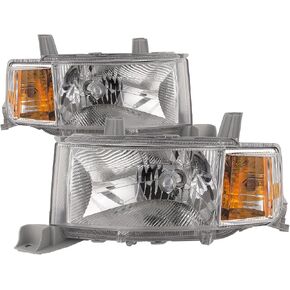 HEADLIGHTSDEPOT Chrome Housing Halogen Headlights Compatible With Scion xB 2004-2006 Includes Left Driver and Right Passenger Side Headlamps in Saudi Arabia