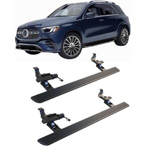 Electric Retractable Power Running Boards Compatible for Mercedes Benz GLE W167 GLE350 GLE450 GLE450e GLE580 2020-2025 Automatic Aluminum Side Steps Rail Nerf Bars Accessories(Without Light) in Saudi Arabia