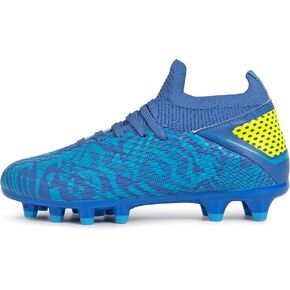 Boys Soccer Cleats Girls Youth High Top Futsal Soccer Shoes Outdoor Athletic Football Cleats Little Gig Kids in Kuwait
