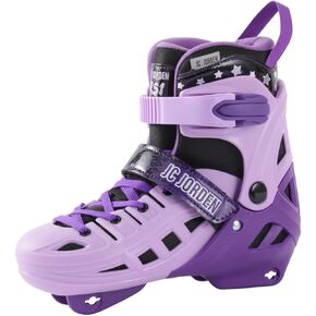 Inline Skates for Kids Girls and Boys, 4 Sizes Adjustable Roller Skates Blades with Full Light Up Wheels for Women Men, Durable Outer Shell, Roller Skates 4-12 Adults in Kuwait