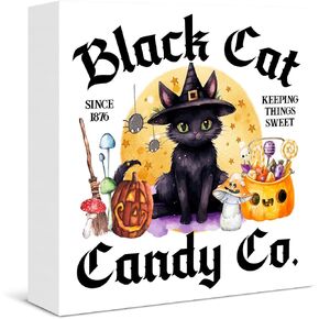 Halloween Sign Decor Spooky Highland Cow Moo I Mean Boo Wooden Box Sign Halloween Home Kitchen Decor in Saudi Arabia