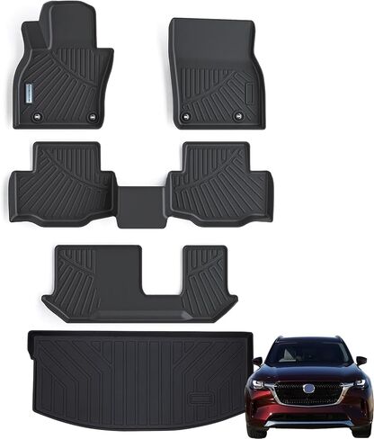 Floor Mats & Trunk mat for 2023 2024 Mercedes-Benz GLC (Not Fit GLC 300E /Coupe) Fit GLC 300 /GLC 43 AMG，TPE All Weather Protection 1st 2nd Row Car Floor Liners & Cargo Liner in Saudi Arabia