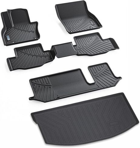 Floor Mats & Trunk mat for 2023 2024 Mercedes-Benz GLC (Not Fit GLC 300E /Coupe) Fit GLC 300 /GLC 43 AMG，TPE All Weather Protection 1st 2nd Row Car Floor Liners & Cargo Liner in Saudi Arabia