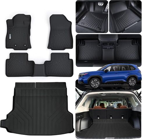 Floor Mats & Trunk mat for 2023 2024 Mercedes-Benz GLC (Not Fit GLC 300E /Coupe) Fit GLC 300 /GLC 43 AMG，TPE All Weather Protection 1st 2nd Row Car Floor Liners & Cargo Liner in Saudi Arabia