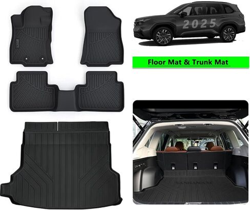 Floor Mats & Trunk mat for 2023 2024 Mercedes-Benz GLC (Not Fit GLC 300E /Coupe) Fit GLC 300 /GLC 43 AMG，TPE All Weather Protection 1st 2nd Row Car Floor Liners & Cargo Liner in Saudi Arabia