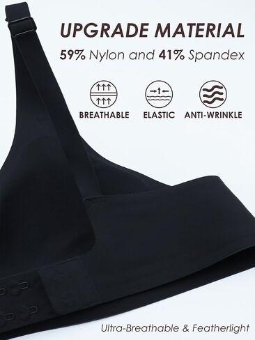 Tarbo Deep-V Neck Bra Padded Seamless Bralettes Fabrics Everyday Basic Sleeping Bras in Saudi Arabia