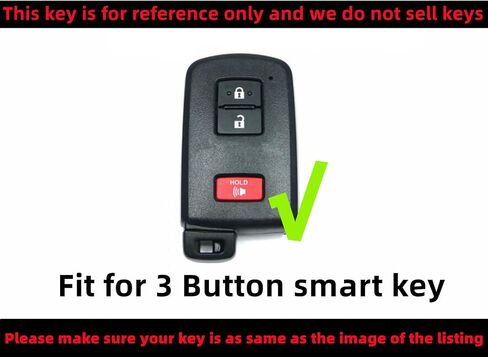 TPU Key Fob Cover Compatible with Toyota 4Runner C-HR Highlander Land Cruiser Prius C Prius V RAV4 (3 Buttons) (Black/Green) in Saudi Arabia