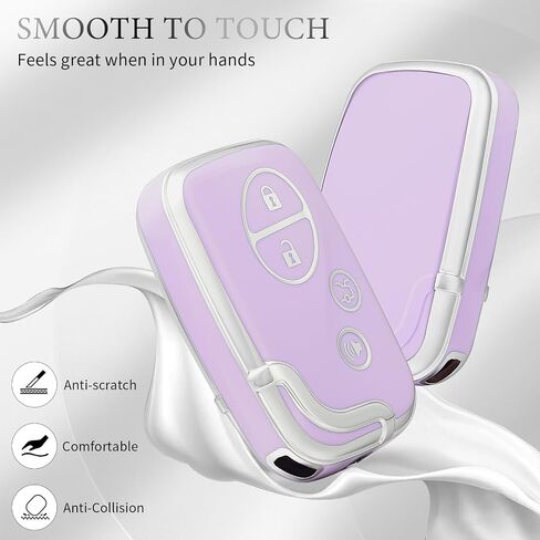 Offcurve for exus key fob with with key -keykain key fob holder for exus es350 GS300 GS430 GS450H GS460 IS F IS250 IS350 LS460 LX570 RX350 CAROSIONS SERSION SMARTLY BEYLE REMOTE CONTECTOR ، WHITE in Kuwait