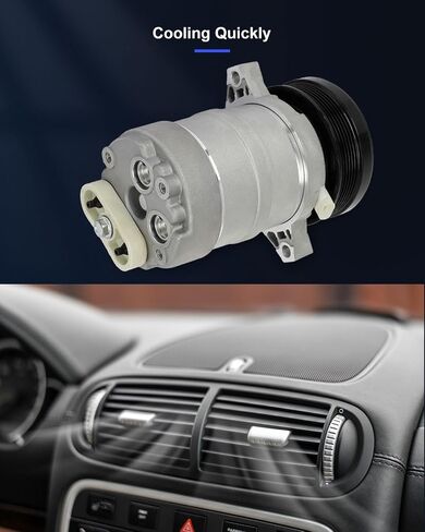 ECCPP A/C Compressor with Clutch 1998-1999 Fit for Acura SLX 3.5L 1993-2002 Fit for Cadillac Eldorado 4.6L 1998-2001 Fit for Isuzu Trooper 3.5L AC Compressor Fast Cooling 6 Grooves in Saudi Arabia
