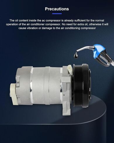 ECCPP A/C Compressor with Clutch 1998-1999 Fit for Acura SLX 3.5L 1993-2002 Fit for Cadillac Eldorado 4.6L 1998-2001 Fit for Isuzu Trooper 3.5L AC Compressor Fast Cooling 6 Grooves in Saudi Arabia