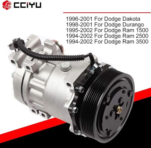 A/C Compressor 1994-2002 Fit for Dodge for Ram 2500 5.9L 8.0L Compressor for Car 1998-1999 for Dodge Durango 3.9L,1998-2000 for Dodge Durango 5.2L,1998-2001 for Dodge Durango 5.9L 55055540 in Saudi Arabia