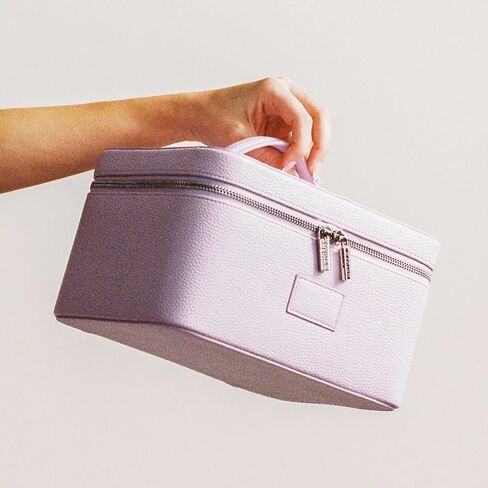 ETOILE - Vanity Case Lilac - Stylish Travel Makeup Bag Organizer with Dividers in Saudi Arabia