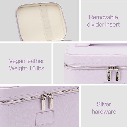 ETOILE - Vanity Case Lilac - Stylish Travel Makeup Bag Organizer with Dividers in Saudi Arabia