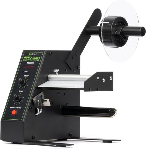 U.S. Solid Automatic Label Dispenser Label Stripper Machine Auto Counting 0-999999, Label Width 4-140 mm Length 3-150mm, Speed Adjustable in Saudi Arabia