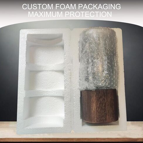 زهرية زجاجية طويلة طولها 10 بوصات ، مزهرية زهرة أسطوانية خشبية ، نمط ريفي كلاسيكي للموقد ، موقد ، مطبخ ، غرفة نوم ، غرفة معيشة ، مكتب مكاتب مركزية in Kuwait