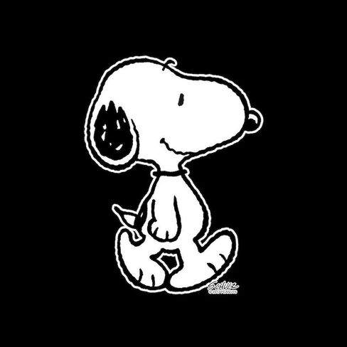 CafePress Peanuts Snoopy Sticker Square Bumper Sticker Car Decal in Saudi Arabia