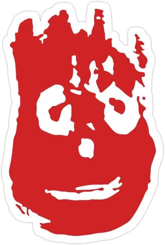شخصية Jackkenli Die-Cut Castaway Sticke Wilson شروط لزجاجة ماء ماء Corping Window Window 3x4 (5 أجزاء/حزمة) ، Col-Fsh22 in Saudi Arabia