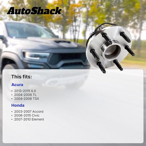 زوج أوتوشاك من 2 من محور العجلة الأمامي مع زوج ABS من 2 سائق والراكب بديل من جانب Acura tl ilx TSX 2003-2007 هوندا أكورد 2006-2015 Civic 2007-2010 العنصر V6 5 Lugs HB1030577PR in Saudi Arabia