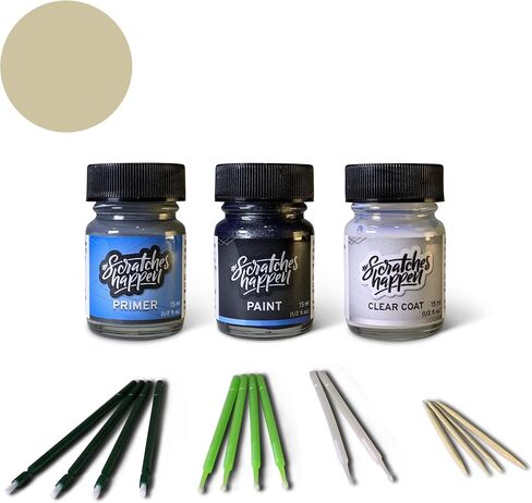 ScratchesHappen Exact-Match Touch Up Paint Kit - Desert Sand/Terrain (VA/M7290A) for Ford - Preferred (Paint + Clear Coat + Primer) in Saudi Arabia