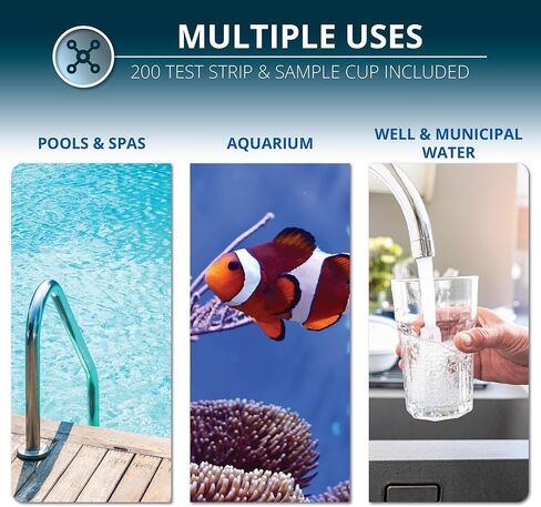 طقم اختبار عسر الماء - شريط DoubleCheck200 مع كوب العينة - طقم اختبار الماء العسر in Kuwait