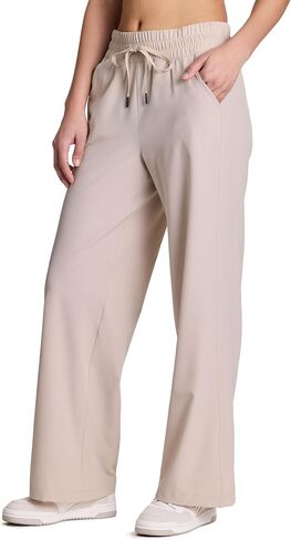 RBX Activewear Wide Leg Pant for Women, Super Lightweight Quick Drying Weekend Pant with Pockets in Saudi Arabia