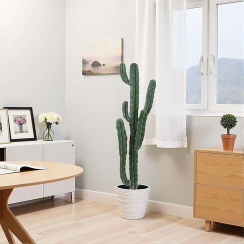 Artificial Cactus 36inch Faux Cacti Fake Saguaro Plants for Indoor Outdoor Home Office Garden Decor in Saudi Arabia