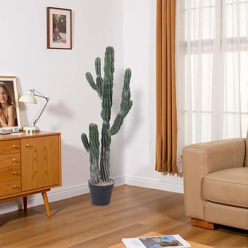Artificial Cactus 36inch Faux Cacti Fake Saguaro Plants for Indoor Outdoor Home Office Garden Decor in Saudi Arabia