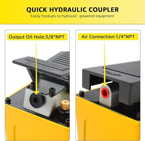 مضخة هيدروليكية 10,000 رطل لكل بوصة مربعة، مضخة قدم هيدروليكية (عمل مفرد)، مضخة قدم بدواسة تعمل بالهواء باللون الأخضر in Kuwait