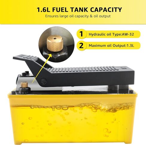 مضخة هيدروليكية 10,000 رطل لكل بوصة مربعة، مضخة قدم هيدروليكية (عمل مفرد)، مضخة قدم بدواسة تعمل بالهواء باللون الأخضر in Kuwait