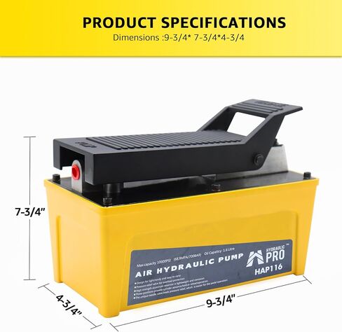 مضخة هيدروليكية 10,000 رطل لكل بوصة مربعة، مضخة قدم هيدروليكية (عمل مفرد)، مضخة قدم بدواسة تعمل بالهواء باللون الأخضر in Kuwait