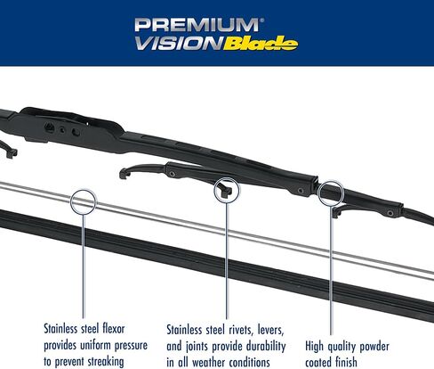 Premium Vision Wiper Blade PV-11 | Fits 2012-2014 GMC Acadia, 2017-2023 Chevrolet Bolt EV, 1987-1996 Jeep Cherokee, 2012-2015 Chevrolet Captiva Sport, 1998-2002 Honda Passport in Saudi Arabia