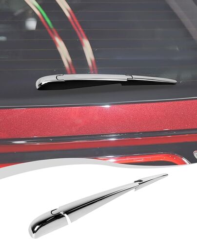 Hoolcar خلفي ملحقات ممسحة الزجاج الأمامي غطاء شفرة النافذة الخلفية تقليم متوفرة مع Dodge Durango 2011-2025 ، Chrome in Saudi Arabia